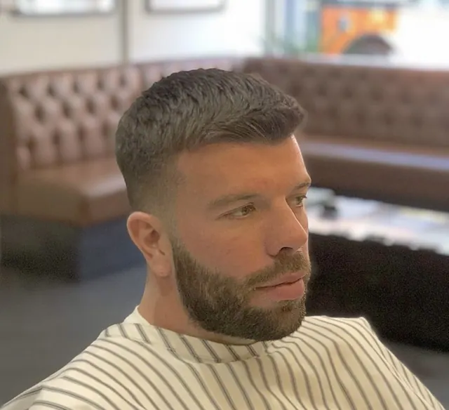 A crop and beard at Hansons